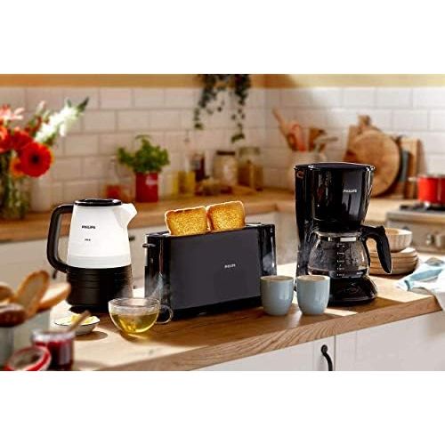 필립스 [아마존베스트]Philips HD2581/90 Toaster with Built-In Bun Attachment, 8 Tanning Levels, Black