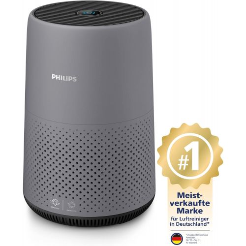 필립스 [아마존베스트]Philips AC0830/10 air purifier series 800, removes 99.5% particles, room size: 49 m², air quality colour feedback