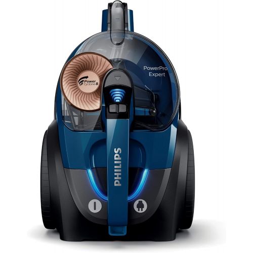 필립스 [아마존베스트]Philips PowerPro Compact Bagless Vacuum Cleaner, Blue/Black