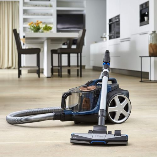 필립스 [아마존베스트]Philips PowerPro Compact Bagless Vacuum Cleaner, Blue/Black