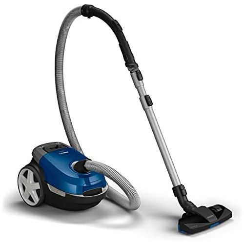 필립스 [아마존베스트]Philips Performer XD3110/09 Compact Vacuum Cleaner with Bag Series 3000 99.9% Dust Absorption 900 W Allergy Filter Blue