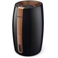 Philips Domestic Appliances Philips Humidifier 2000 Series HU2718/10 Natural and Hygienic Humidification thanks to Nano Large Water Molecules, Black/Copper