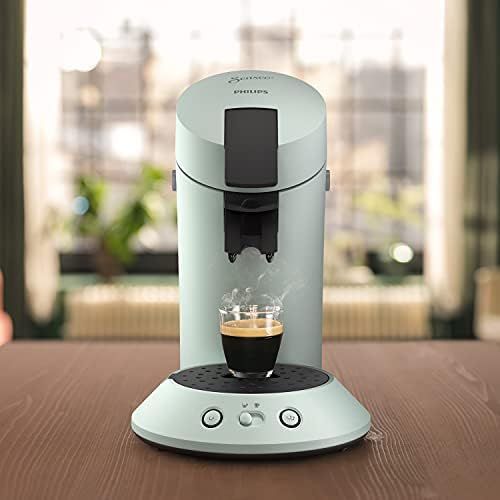 필립스 Philips Domestic Appliances Philips Senseo Original Plus CSA210/20 Coffee Pod Machine (Coffee Strength Selection, Coffee Boost Technology, Recycled Plastic), Mint