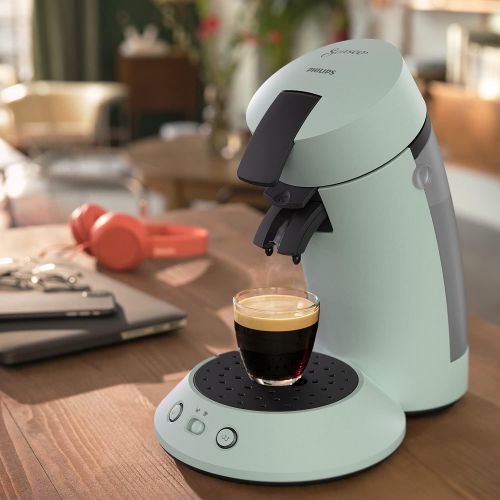 필립스 Philips Domestic Appliances Philips Senseo Original Plus CSA210/20 Coffee Pod Machine (Coffee Strength Selection, Coffee Boost Technology, Recycled Plastic), Mint