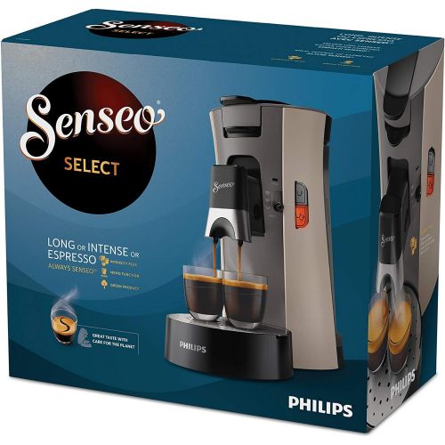  Philips Domestic Appliances Philips CSA240/31 Senseo Select Eco, Intensity Plus, Cream Plus, Memo Function Nougat