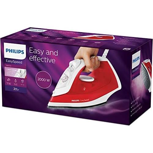 필립스 Philips Domestic Appliances Philips EasySpeed Iron 220 ml Red