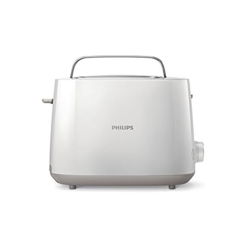 필립스 Philips Domestic Appliances Philips HD2581/00 Toaster, Integrated Bun Attachment, 8 Browning Levels, White