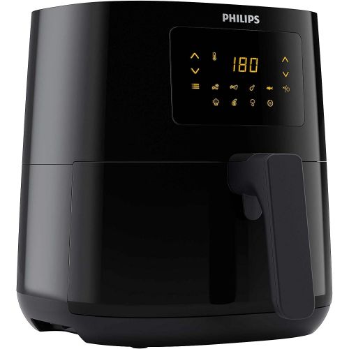 필립스 Philips Domestic Appliances Philips HD9252/90 Original Airfryer Hot Air Fryer 1400 W, for 2 3 People, 800 g/4.1 L, Digital Display, Black