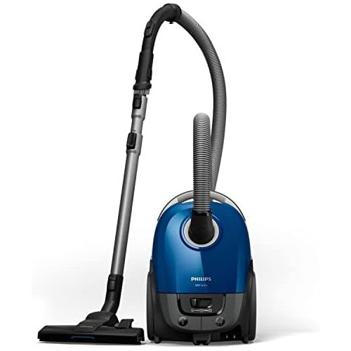 필립스 Philips Domestic Appliances Philips Performer XD3110/09 Compact Vacuum Cleaner with Bag Series 3000, 99.9% Dust Absorption, 900 W, Allergy Filter, Blue