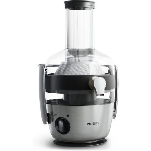 필립스 Philips Domestic Appliances Philips HR1921/20 Juicer, FibreBoost QuickClean Technology, Pre rinse Function, 1100 W, Stainless Steel, 1100 W