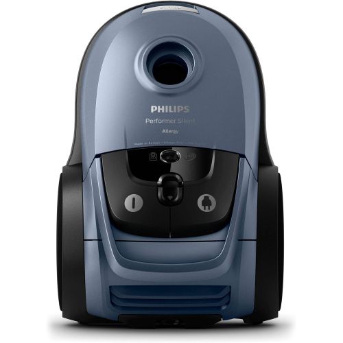 필립스 Philips Domestic Appliances Philips Performer Silent FC8786/09 Vacuum Cleaner with Bag (Ultra Quiet, 750 Watt, 4 L Vacuum Bag Volume, Allergy Set, Parquet Nozzle) Blue