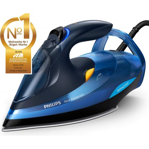 필립스 Philips Domestic Appliances Philips Azur Advanced steam iron GC4937 / 20 (3000 W, 240g steam boost, OptimalTEMP, Calc Clean System) blue