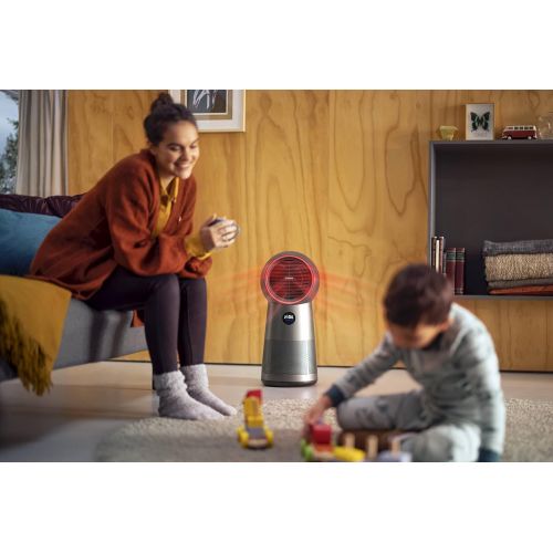 필립스 Philips Domestic Appliances Philips 3 in 1 Air Purifier AMF220/15 Air Purification, Fan and Heater up to 42 m², 165 m³/h CADR, HEPA Filter, Black