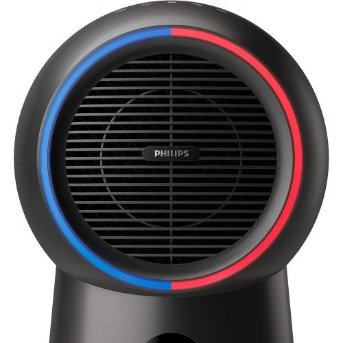 필립스 Philips Domestic Appliances Philips 3 in 1 Air Purifier AMF220/15 Air Purification, Fan and Heater up to 42 m², 165 m³/h CADR, HEPA Filter, Black