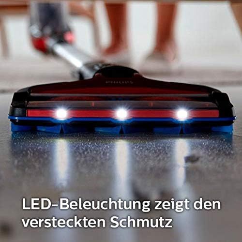 필립스 Philips Domestic Appliances Philips SpeedPro Max XC7042/01 7000 Series Cordless Vacuum Cleaner (360 Degree Suction Nozzle, 65 Min. Battery Life plus Accessories) / Red, red