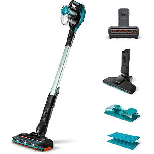 필립스 Philips Domestic Appliances Philips SpeedPro Aqua Cordless Battery Vacuum Cleaner FC6729/01 Battery Vacuum Cleaner, Mop and Handheld Vacuum Cleaner, 3 in 1 Cleaning, 180° Suction Nozzle, Turbo Pet Hair Nozz