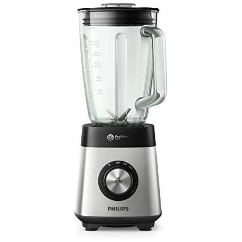 Philips Frullatori Philips Multifunction Blender Series 5000 HR3571/90, 1000 W, ProBlend Crush Technology with 6 Blades, Variable Speed + Pulse, Capacity 2 Litres, Glass Cup, Stainless Steel Blade