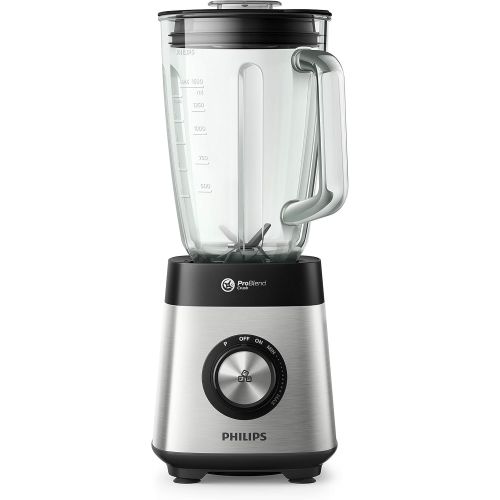  Philips Frullatori Philips Multifunction Blender Series 5000 HR3571/90, 1000 W, ProBlend Crush Technology with 6 Blades, Variable Speed + Pulse, Capacity 2 Litres, Glass Cup, Stainless Steel Blade