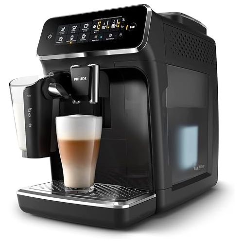  Philips 3200 Series Fully Automatic Espresso Machine w/ LatteGo, Black, EP3241/54