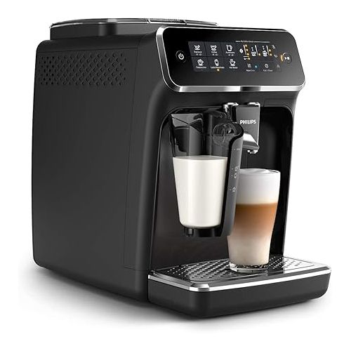  Philips 3200 Series Fully Automatic Espresso Machine with LatteGo, Black, EP3241/54 with Philips Saeco AquaClean Filter Single Unit, CA6903/10