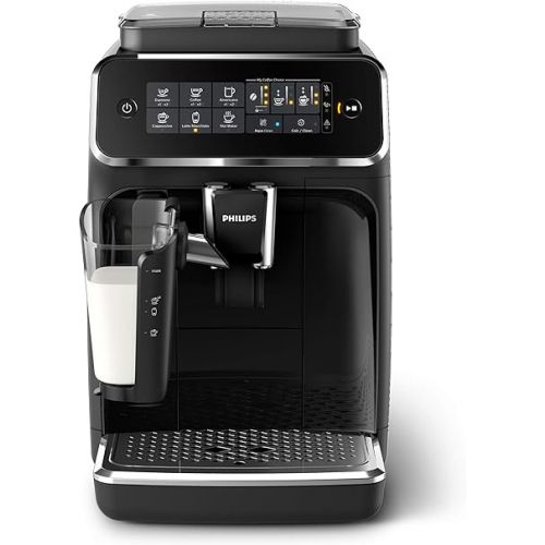  Philips 3200 Series Fully Automatic Espresso Machine with LatteGo, Black, EP3241/54 with Philips Saeco AquaClean Filter Single Unit, CA6903/10