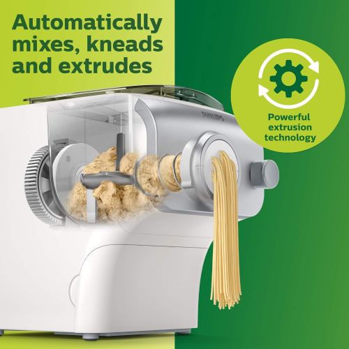  Philips Kitchen Appliances Philips Pasta and Noodle Maker Plus, Large, HR2375/06