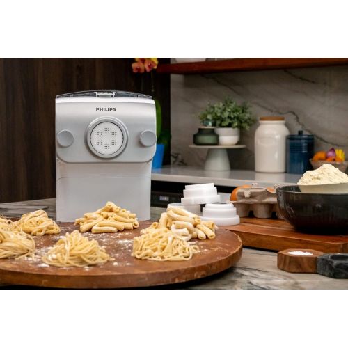  Philips Kitchen Appliances Philips Pasta and Noodle Maker Plus, Large, HR2375/06