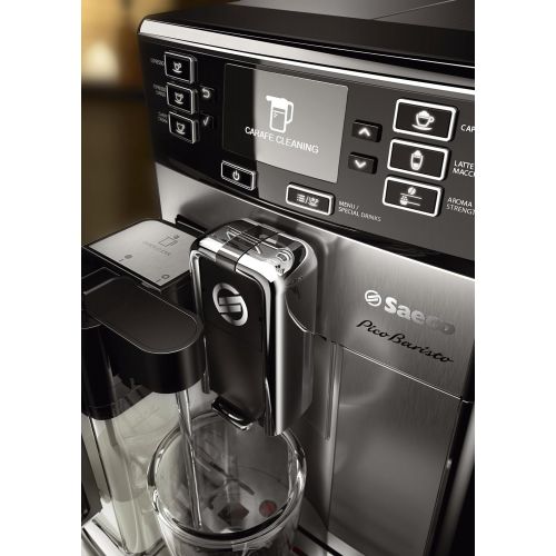  Saeco PicoBaristo Super Automatic Espresso Machine, 1.8 L, Stainless Steel, HD8927/47