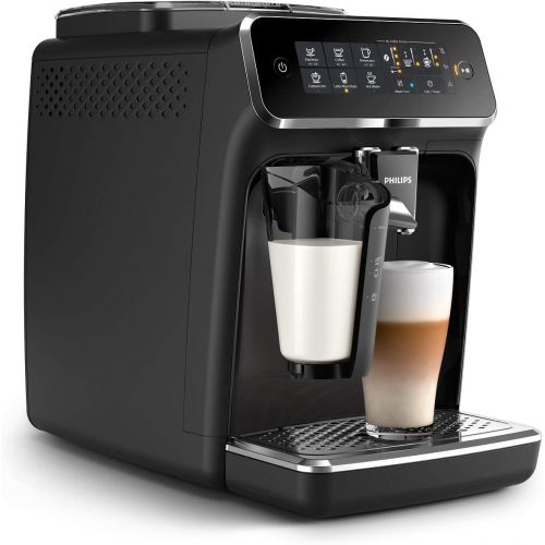  [아마존베스트]Philips Kitchen Appliances Philips 3200 Series Fully Automatic Espresso Machine w/ LatteGo, Black, EP3241/54