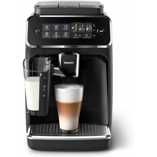  [아마존베스트]Philips Kitchen Appliances Philips 3200 Series Fully Automatic Espresso Machine w/ LatteGo, Black, EP3241/54