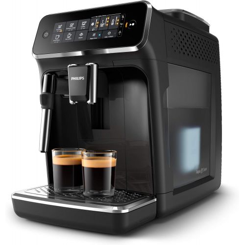  [아마존베스트]Philips Kitchen Appliances Philips 3200 Series Fully Automatic Espresso Machine w/ Milk Frother, Black, EP3221/44