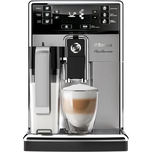  Philips Kitchen Appliances Saeco PicoBaristo Super Automatic Espresso Machine, 1.8 L, Stainless Steel, HD8927/47