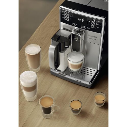  Philips Kitchen Appliances Saeco PicoBaristo Super Automatic Espresso Machine, 1.8 L, Stainless Steel, HD8927/47