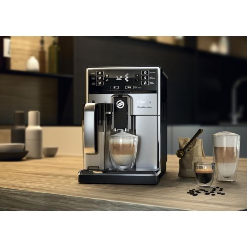  Philips Kitchen Appliances Saeco PicoBaristo Super Automatic Espresso Machine, 1.8 L, Stainless Steel, HD8927/47