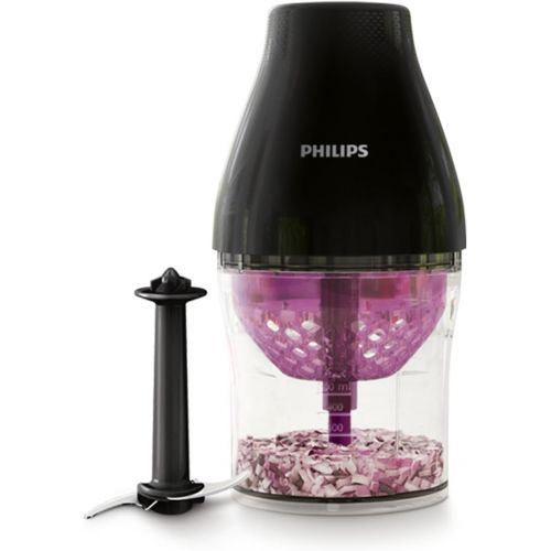 필립스 Philips HR250556 Multichopper with Chop Drop Technology, 1 Liter, White