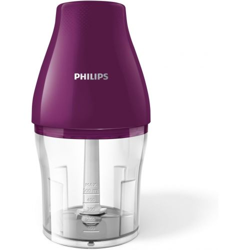 필립스 Philips HR250556 Multichopper with Chop Drop Technology, 1 Liter, White