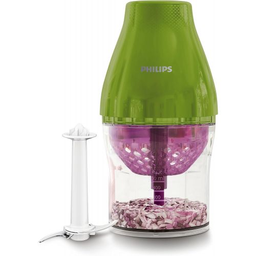 필립스 Philips HR250556 Multichopper with Chop Drop Technology, 1 Liter, White