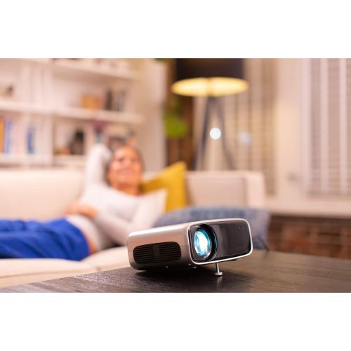 필립스 [아마존베스트]Philips NeoPix Ultra 2 LED Projector Silver Full HD WiFi Bluetooth