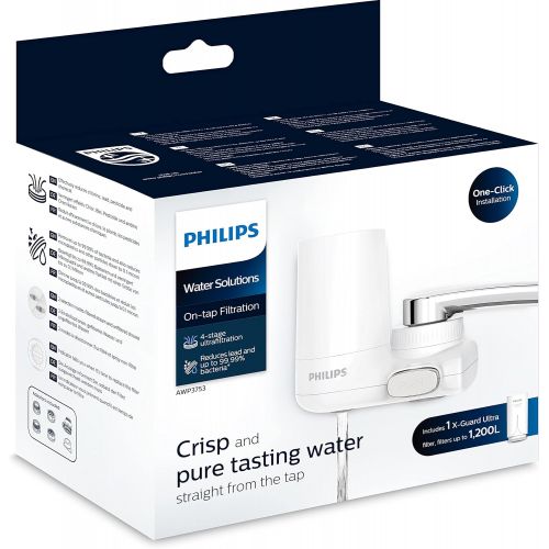  Philips Water Philips X Guard On Tap Water Filter, Drinking Water Filter for Taps, Ultra Filtration