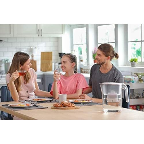  Philips Water AWP2936 Wasserfilterkanne, inklusive 3 Micro X Clean Kartuschen, reduziert Kalk, Chlor und Mikrokunststoffe, PFOA, gefiltertes Wasser mit hohem Geschmack und Reinhe