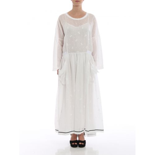  Philosophy di Lorenzo Serafini Embroidered cotton tunic dress