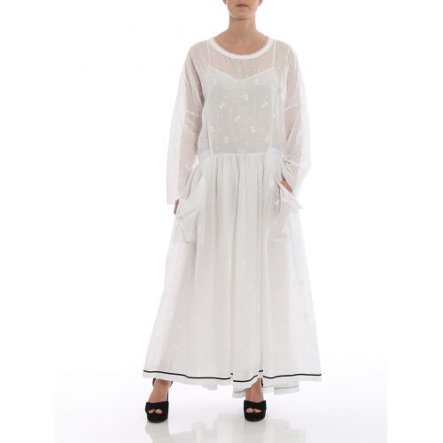  Philosophy di Lorenzo Serafini Embroidered cotton tunic dress