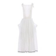 Philosophy di Lorenzo Serafini Embroidered muslin dungaree dress