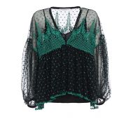 Philosophy di Lorenzo Serafini Puffball sleeves embroidered blouse