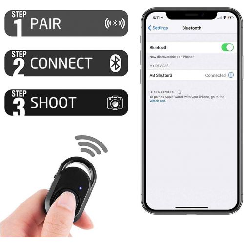  [아마존베스트]Phinistec Mobile Phone Tripod for Camera, iPhone, GoPro with Smartphone Holder, Bluetooth Remote Shutter Release and GoPro Adapter