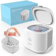 Ultrasonic Jewelry Cleaner, Phniti 46kHz Professional Portable Ultrasonic Retainer Cleaner Machine with Timer for Dental Retainer, Mouth Guard, Watch, Ring, Diamond - Household Use, White
