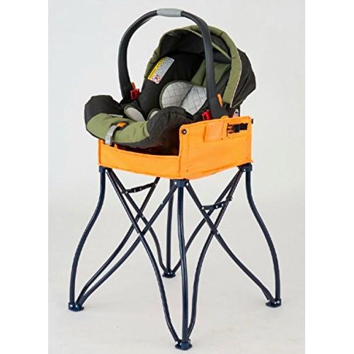  Phoenix Baby Goto 2-in-1 Carseat Holder & Travel High Chair, Orange