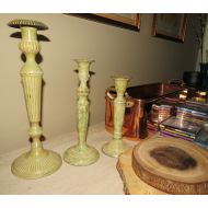 PhoenixCraftsArt Art Nouveau Candle Holder set w/3 pieces, Art Nouveau style, Art Nouveau Candle Holders, Farmhouse, Dinner Decor, Beautiful