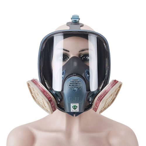  Phoenixfly99 Organic Vapor Full Face Respirator Safety Mask With Visor Protection For Paint, chemicals, polish (8000 Full face respirator1 Pair 3# Filter)