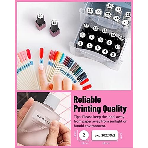  [아마존베스트]Phomemo D30 Mini Label Printer-Bluetooth Pink Label Maker Easy Smartphone Label Printer Use for Home Office Organization (USB Rechargeable)-with 1 12mmX40mm Thermal Paper Included